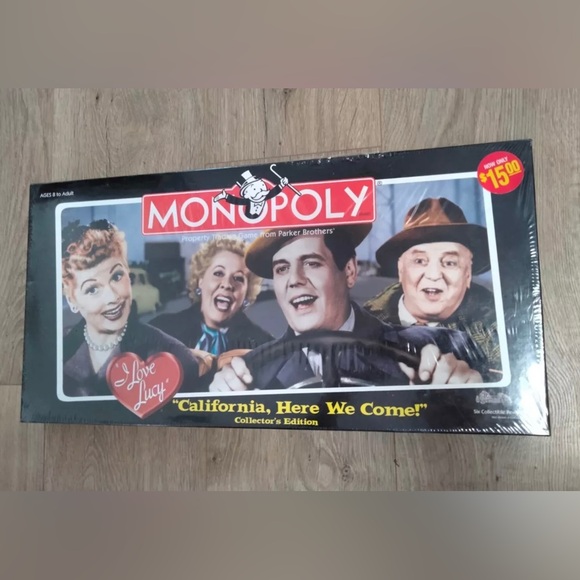 Monopoly CALIFORNIA HERE WE COME! I LOVE LUCY Edition 2005 Brand New Sealed.